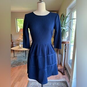 City Studio Long sleeve fitted navy dress 5